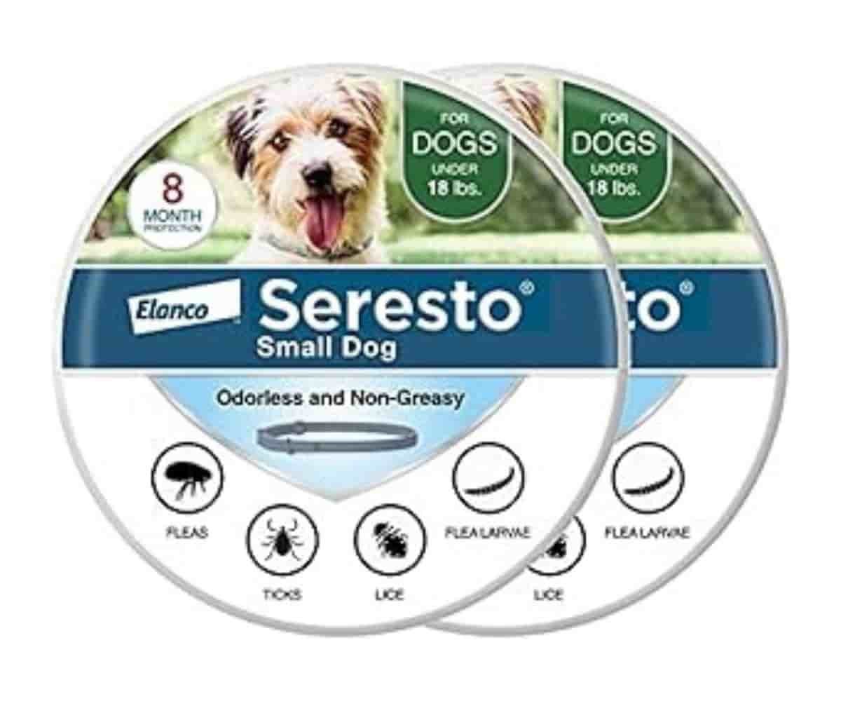 Seresto Small Dog Collar 2-Pack: Long-lasting and safe flea & tick protection for small breeds.