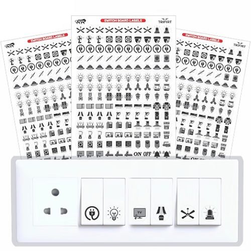 switch board stickers under 200 TRIFIRT 450 pieces with 41 icons